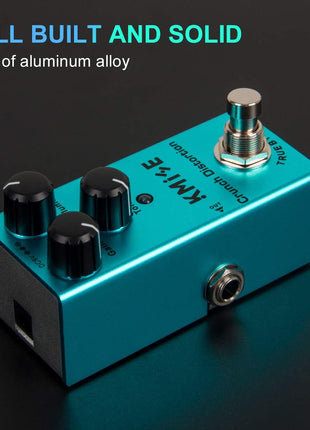 Kmise Crunch Distortion Electric Guitar Effects Pedal Mini Single Type DC 9V True Bypass