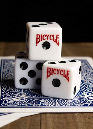 Bicycle 5 Dice Set Six Sided D6 Standard Game White Black 16 mm | lawn-game-equipment