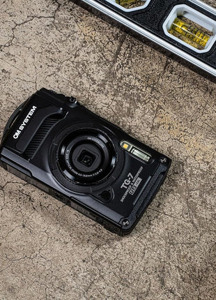OM SYSTEM Olympus Tough TG-7 Black Underwater Camera, Waterproof, Freeze Proof, High Resolution Bright, 4K Video 44x Macro Shooting (Successor Olympus TG-6)