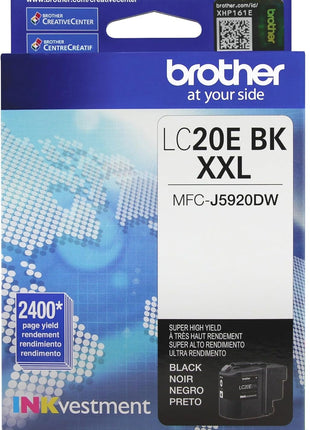 Brother LC20EBK Super High Yield Black Ink Cartridge