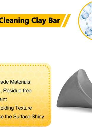 Car Clay Bar 4 Pack 400g, Premium Grade No Scratch Magic Clays Bars Detailing Cleaner Kit Glass Deatil Cleaning with Washing and Adsorption Capacity for Auto SUV,RV,Truck