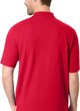 Hanes mens X-temp Performance Polo, Cotton Blend Sport Shirt for Men With Odor Control
