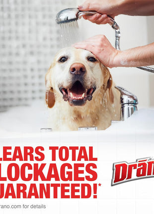 Drano Max Gel Drain Clog Remover and Cleaner for Shower or Sink Drains, Unclogs and Removes Hair, Soap Scum, Blockages, 32 oz