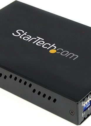 StarTech.com Single-Mode (SM) LC Fiber Media Converter for 10/100/1000 Network - 40km - Gigabit Ethernet - 1310nm- with SFP Transceiver, TAA (ET1000S40LC2)