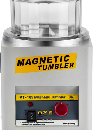 VEVOR Magnetic Tumbler, 180mm Jewelry Polisher Tumbler,2000 RPM KT-185 Jewelry Polisher Finisher with Adjustable Direction and Time for Jewelry (185mm)
