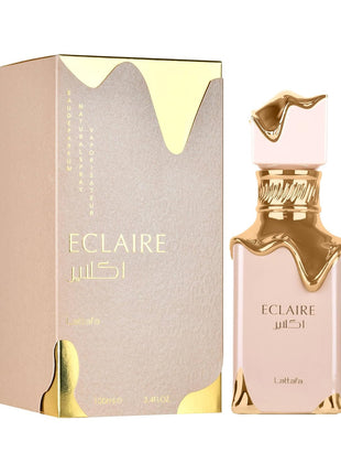Lattafa Eclaire - Vanilla, Caramel, Sweet, Floral - Eau de Parfum Long-Lasting Fragrance for Women, 3.40 Ounce / 100 ml