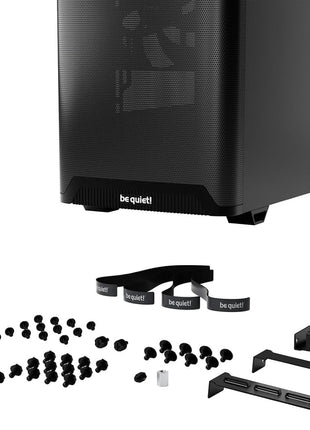 be quiet! Pure Base 501 Black PC case | 2 Preinstalled Quiet Fans | Mid Case | USB 3.2 Gen | Airflow | BGW74