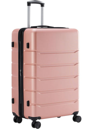 Sweetcrispy Carry on Luggage,Hard Shell Expandable Double Spinner Rolling Wheels Suitcase,TSA Lock, Charcoal Black, 21 Inch