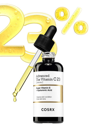 COSRX 23% Pure Vitamin C Serum for Face with Vitamin E, Glutathione, 0.7oz