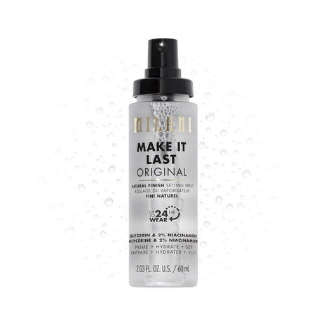 Milani Setting Spray + Primer, Make It Last Original Natural Finish | 3-In-1 Prime + Hydrate + Set. Up To 24 Hour Wear. Nourishing And Long-Wearing With A Natural Finish. Cruelty-Free