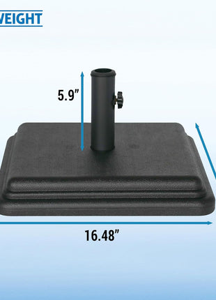 US Weight 40 Pound Umbrella Base - Weighted Umbrella base For Use With Patio Table – Heavy Duty Base- Made in the USA