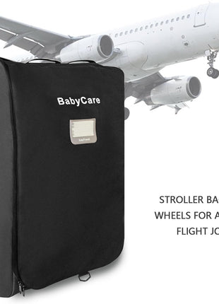 Stroller Travel Bag Compatible with UPPAbaby Vista, Vista V2, Cruz V2,Uppa-baby Bag With Wheels,Dual Handles,Luggage Tag for Airplane Flight Travel