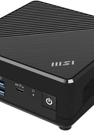 MSI Cubi N ADL-048US Mini Desktop Computer, Intel N100 0.8GHz, 4GB RAM, 128GB SSD, Windows 11 Pro, Black