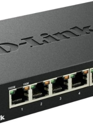 D-Link DGS-108, 8 Port Gigabit Ethernet Switch Unmanaged, Network Splitter, Silent Fanless, Network Hub, Sturdy Metal with Shielded Ports, Compact Desktop/Wall Mount, QoS, Energy Saving, Plug and Play