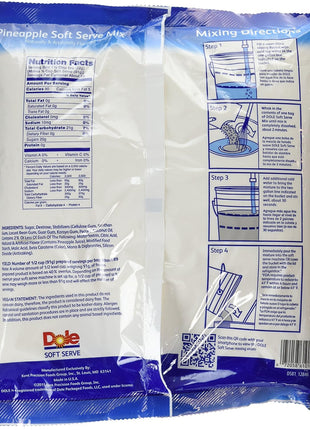 Dole Soft Serve Mix 4.75 Pound, pineapple, 70.4 Ounce