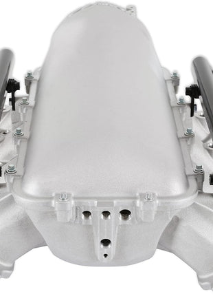 Holley Intake Manifold, Lo-Ram, 105 mm Throttle Body Flange, Fuel Rails Included, GM GenV LT-Series, Aluminum, Natural, Kit