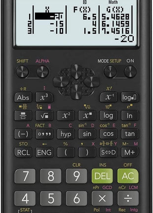 Casio fx-300ES Plus 2nd Edition – Standard Scientific Calculator | 262 Functions, Natural Textbook DisplaySM | Ideal for Middle, High School Math, Statistics & Algebra | Black