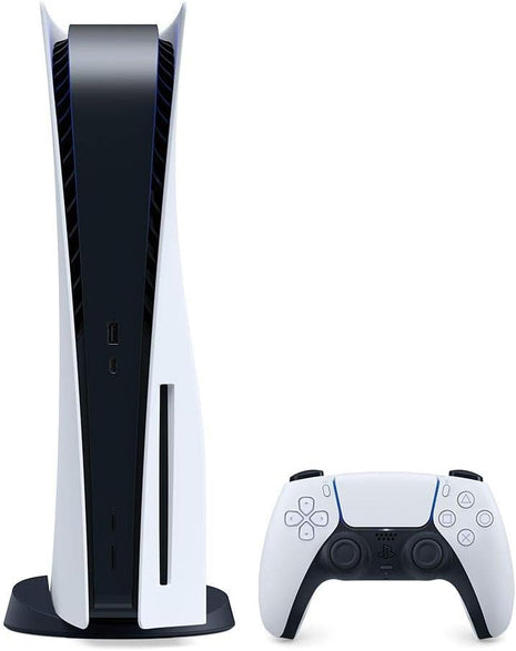 Playstation 5 Disc Console with PS5 Horizon Forbidden West, Spiderman Miles Morales and Extra Pulse 3D Wireless Headset and Extra Dualsense Controller Bundle