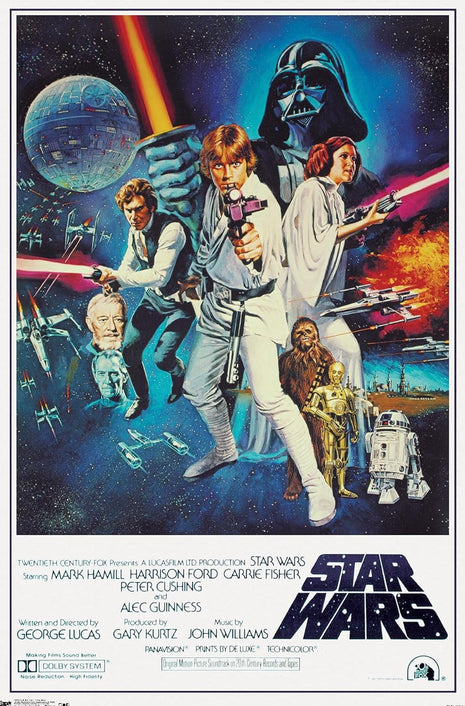 Trends International Star Wars IV One sheet Collector's Edition Wall Poster 24 inch x 36 inch for Bedroom
