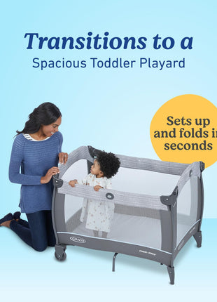 Graco Pack 'n Play Close2Baby Bassinet Playard Features Portable Bassinet Diaper Changer and More, Derby