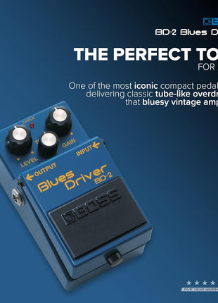 Boss BD-2 Blues Driver Guitar Effects Pedal