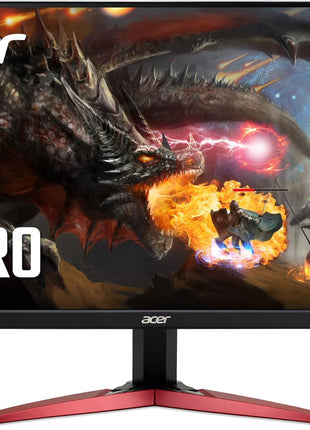 Acer Nitro KG241Y Sbiip 23.8 inch Full HD (1920 x 1080) VA Gaming Monitor | AMD FreeSync Premium Technology | 165Hz Refresh Rate | 1ms (VRB) | ZeroFrame Design | 1 x Display Port 1.2 & 2 x HDMI 2.0,Black