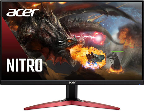 Acer Nitro KG241Y Sbiip 23.8 inch Full HD (1920 x 1080) VA Gaming Monitor | AMD FreeSync Premium Technology | 165Hz Refresh Rate | 1ms (VRB) | ZeroFrame Design | 1 x Display Port 1.2 & 2 x HDMI 2.0,Black