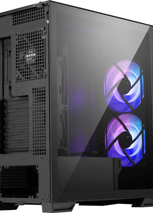 MSI MPG Velox 300R Airflow PZ - Mid-Tower Gaming PC Case - Tempered Glass Side Panel - 2 x 160 mm Dual Layer Blades Fans - Liquid Cooling Support up to 360mm Radiator - Mesh Panel for Airflow
