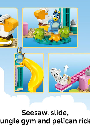 LEGO Bluey Playground Fun with Bluey and Chloe Sensory Building Blocks - Preschool Pretend Play & Learning Toys for Kids - 4 Year Old Girl & Boy Birthday Gifts - 11201