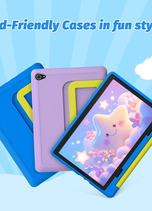 Urao Kids Tablet, Android 15 Tablet for Kids 10 inch Octa-Core with Case, 20GB RAM 64GB ROM 1TB TF Card Expandable for Toddler Children, Parental Control, Dual Camera, WiFi,Gift