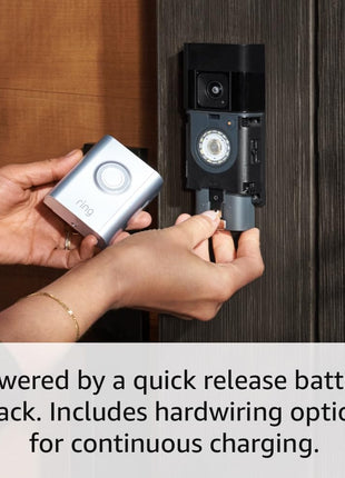 Ring Battery Doorbell Pro, Home or business security, Two-Way Talk with Audio+, 3D Motion Detection, and 1536p HD+ Head-to-Toe Video