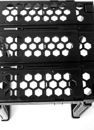 Locker Organizer Shelf, Adjustable Width and Height, Ideal Locker for School, Office, and Gym Lockers (Black)