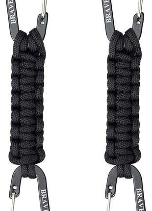 BRAVESHINE Paracord Keychain Carabiner Clip, D Ring Lanyard Hanger Stroller Hook for Water Bottle, Key, Backpacks, Men, Women
