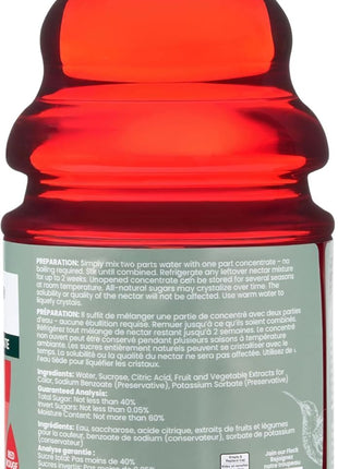 Perky-Pet Hummingbird Nectar Concentrate for Hummingbird Feeder - 32 oz - Makes 96 FL OZ of Red Food Nectar - 238