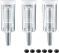 3 Piece Airlock Fermentation Beer Wine Brewing Air Locks 3Pack with Silicone Grommets for Sauerkraut Kimchi Kombucha, transparency 3