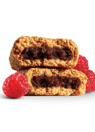 Nature's Bakery Whole Wheat Fig Bars, Raspberry, Real Fruit, Vegan, Non-GMO, Snack bar, 1 box with 12 twin packs (12 twin packs)