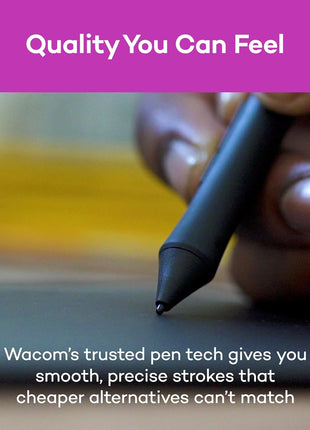 Wacom Intuos Small, Bluetooth Graphic Drawing Tablet with Pen + Software | Battery-free pen, 4 ExpressKeys for shortcuts, works with Mac, Windows & Chromebook; Ideal for creators, students & teachers