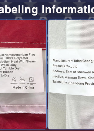 American Flag 4x6 FT, US Flags USA High Wind with Embroidered Stars, Sewn Stripes, Brass Grommets, Durable USA Flag Outdoor Outside