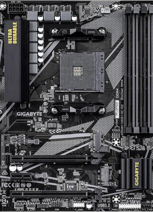 GIGABYTE B550M DS3H AC R2 AMD AM4 Motherboard, Micro-ATX, DDR4, Dual M.2, SATA 6Gb/s, WIFI5, Realtek GbE LAN, PCIe 4.0