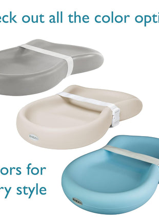 Keekaroo Peanut Changer Baby Vanilla – The Original - Easy-to-Clean Changing pad and The only Shell Over Foam, Fully Water Repellant, Wipeable Diaper pad, Wipe-Clean Changing pad