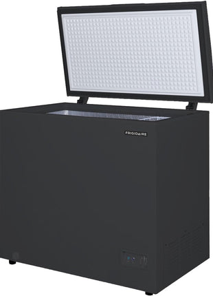 FRIGIDAIRE EFRF7003-BLACK Chest Deep Freezer, 7 Cu. Ft, Black Adjustable Thermostat-Removable Vinyl Coated Wire Basket-Easy Defrost Drain