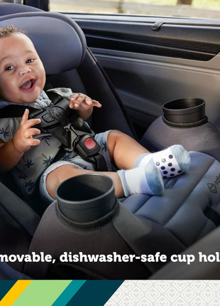 Safety 1st Ellaris 3-in-1 Convertible Car Seat, Slim Fit Design, Rear & Forward-Facing, 5-Position Headrest, Travel-Friendly with Machine-Washable Seat Pad, London Blue