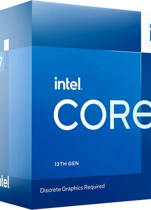 Intel Core i7-13700F Desktop Processor 16 cores (8 P-cores + 8 E-cores) 30MB Cache, up to 5.2 GHz