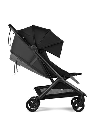 Bugaboo Butterfly 2 Ultra-Compact Travel Stroller One-Second Fold | Airplane carry-on approved, reclining seat, suspension wheels, adjustable footrest, Black