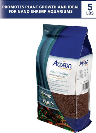 Aqueon Plant and Shrimp Aquarium Substrate, Aqua Soil for Fish Tanks, 5 Pounds