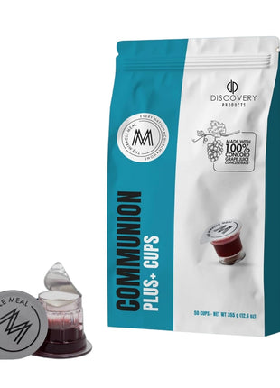 Travel Pack - Pre-Filled Communion Plus Cup - Bag of 50 with Wafer and 100% Concord Grape Juice