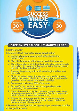Tetra Water Cleaner Gravel Siphon for Aquariums, Easily Clean Freshwater Aquariums