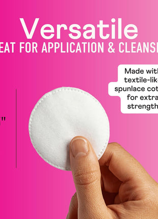 Swisspers Premium Cotton Rounds, Dual-Sided, 100 Count (Pack of 3) | Hypoallergenic, Textured Side, Lint-Free Side, Dermatologist-Tested, Chlorine-Free, 300 Total