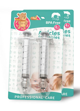 Nasal Syringe for Baby - 4PCS - Safe Silicon Baby Nasal Aspirator Qucik Syringe Nose Cleaner Rinsing Tool for Baby/Infant/Kid