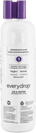 everydrop by Whirlpool Ice and Water Refrigerator Filter 1, EDR1RXD1, Single-Pack , Purple